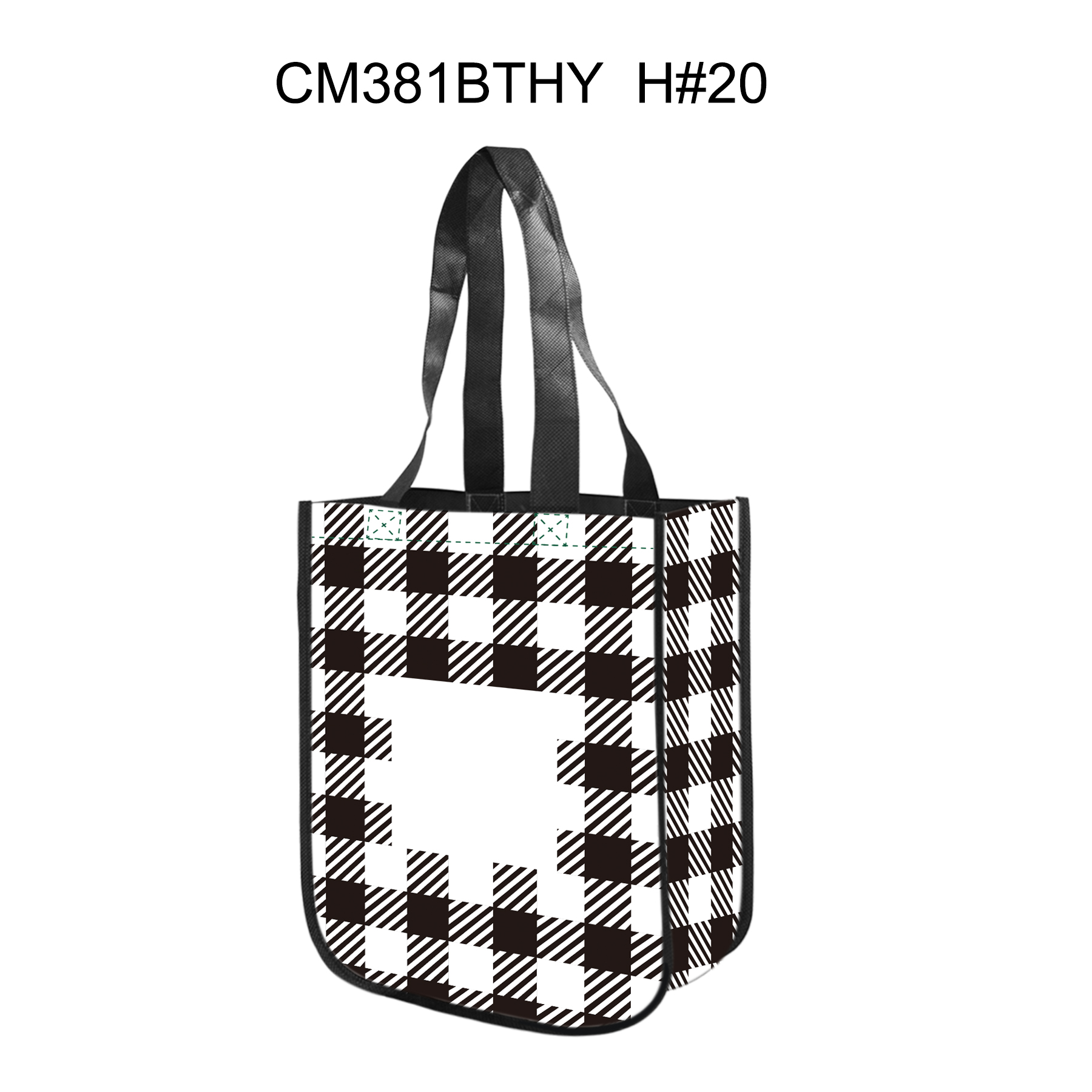 Free Shipping Christmas Design Gusset Laminated Tote Bag 40