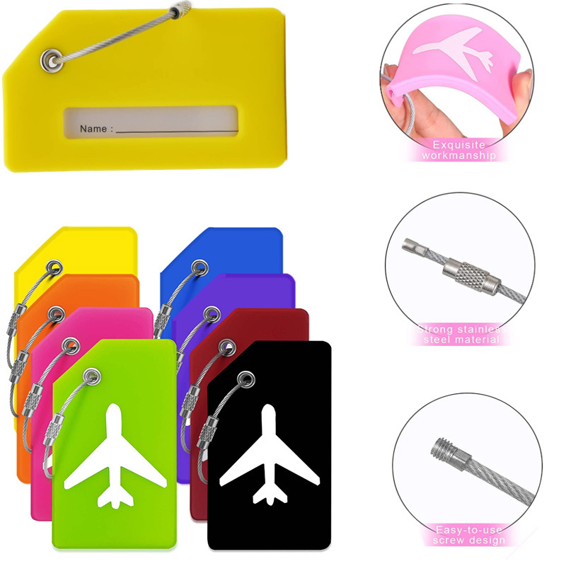 Silicone Airplane Luggage Tag 2