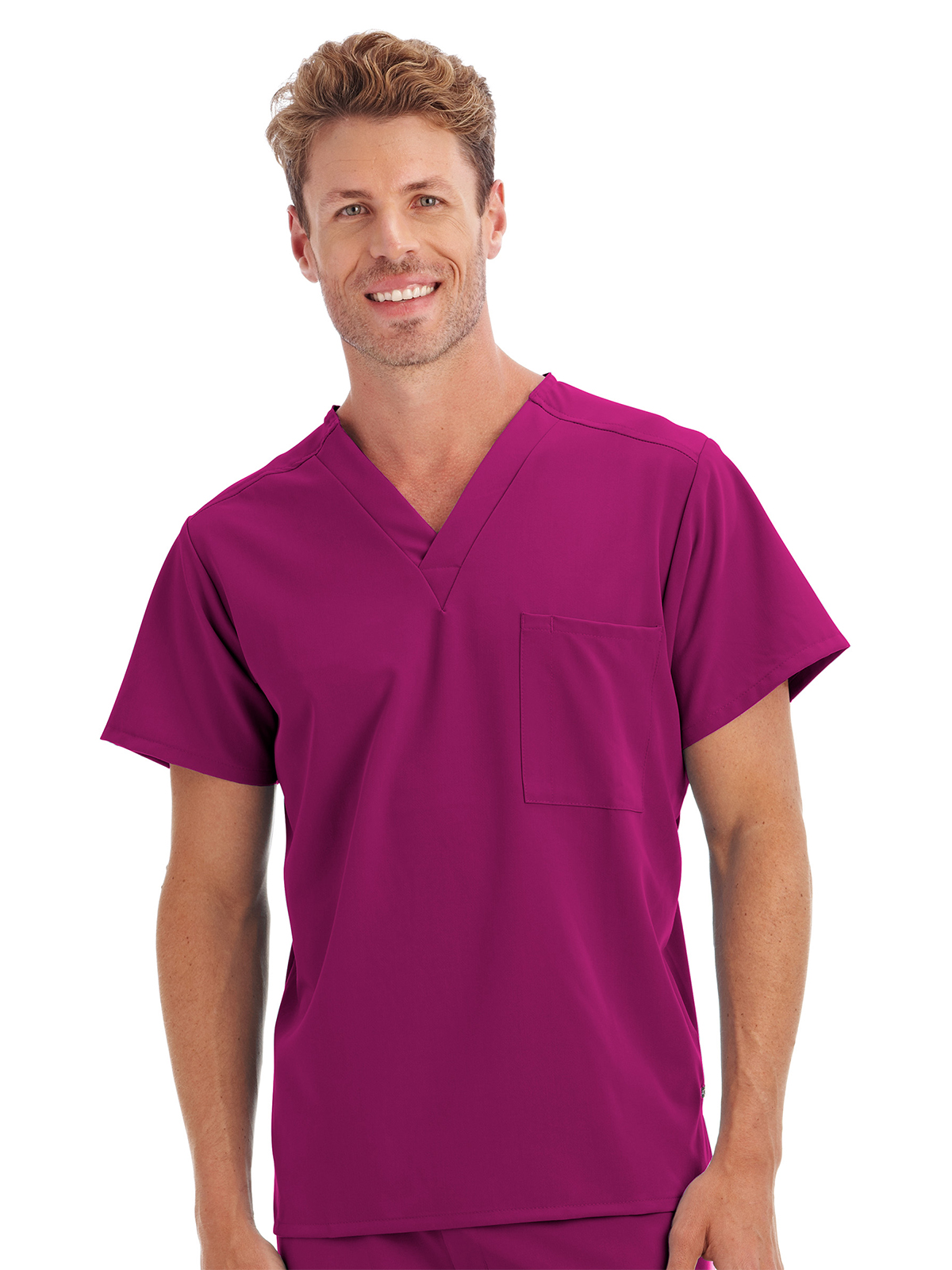 Jockey - Unisex 1-Pocket V-Neck Top 21