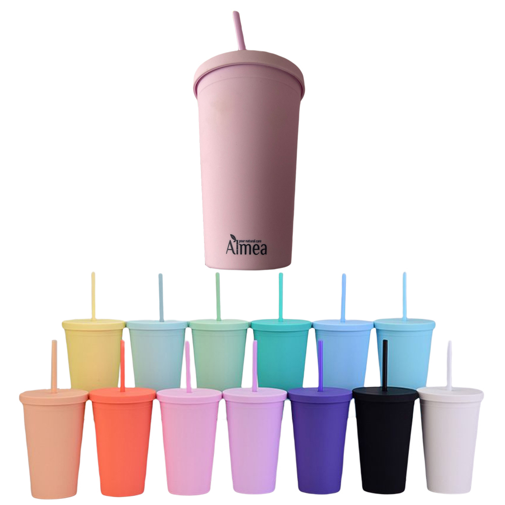 16 Oz. Simplicity-Color Bottle With Separate Straw 11