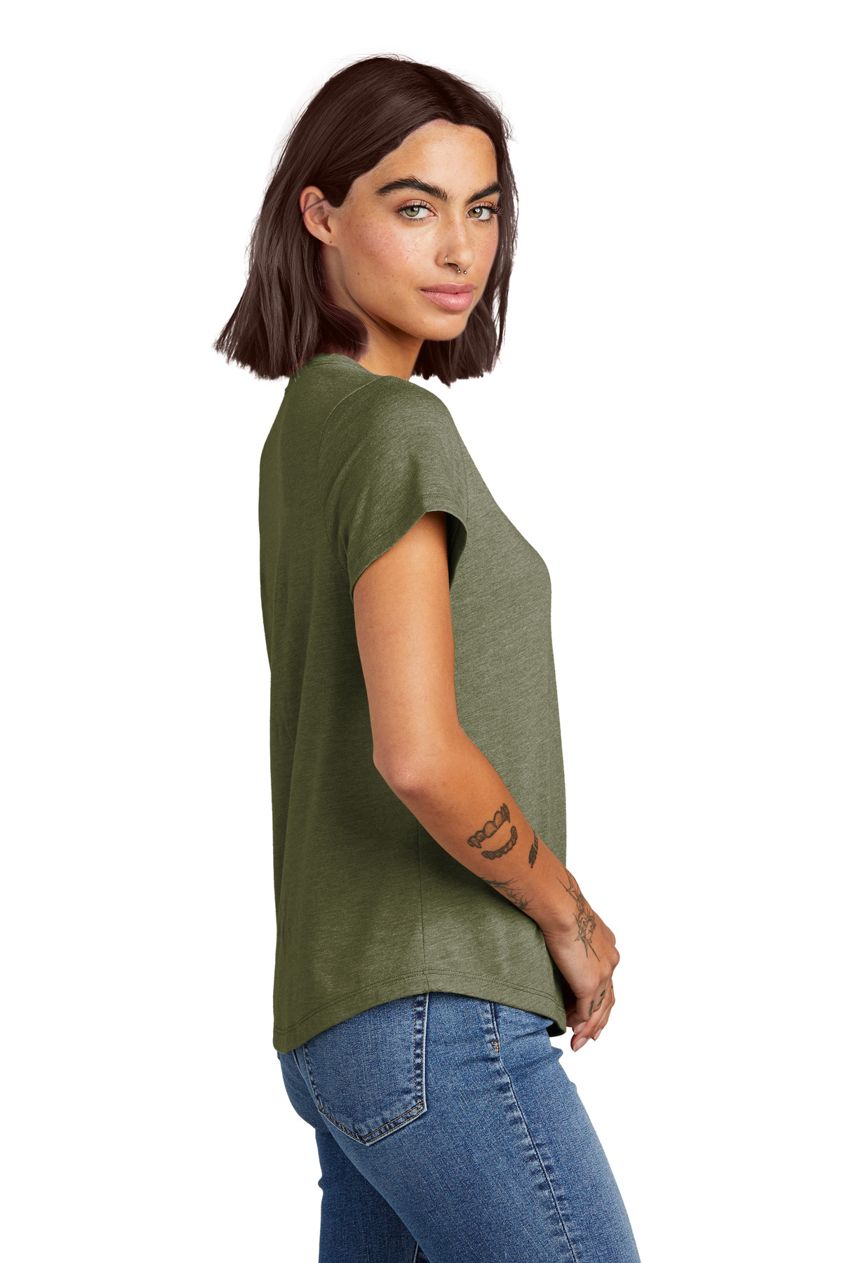 Allmade® Women's Relaxed Tri-Blend Scoop Neck Tee 9