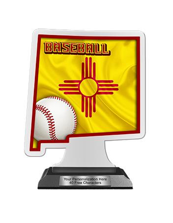 State Acrylic Trophy: 6" New Mexico Shape (Event t 1
