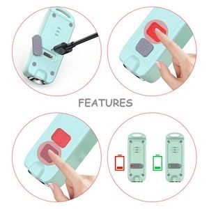 Compact Bar Shaped Personal Alarm 120DB Loud Sound With Flashlight 8