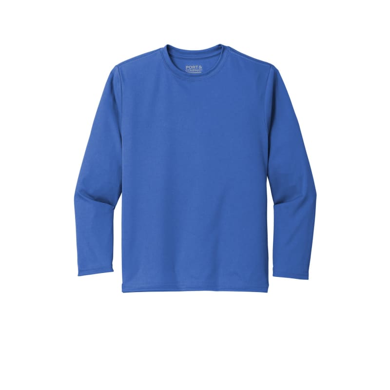 Port & Company Youth Long Sleeve Performance Tee 19