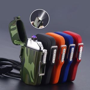 Flashlight With Compass And Dual Arc Lighter 30