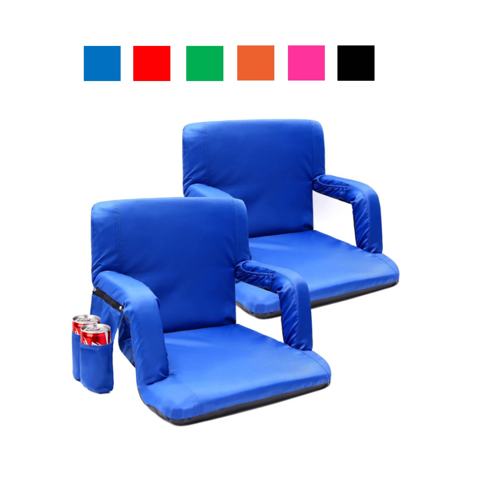 Back Support Five Positions Floor Chair 3