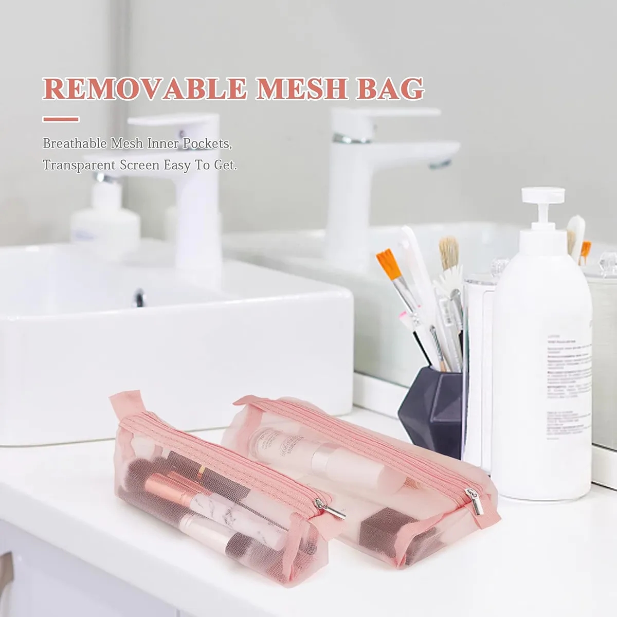 4 In 1 Removable Portable Cosmefic Bag 8