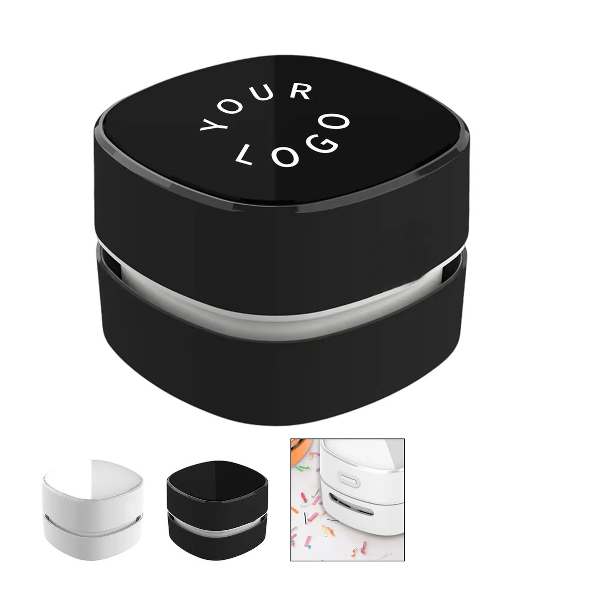 Compact ABS Desktop Vacuum Cleaner with Auto Shutoff 4