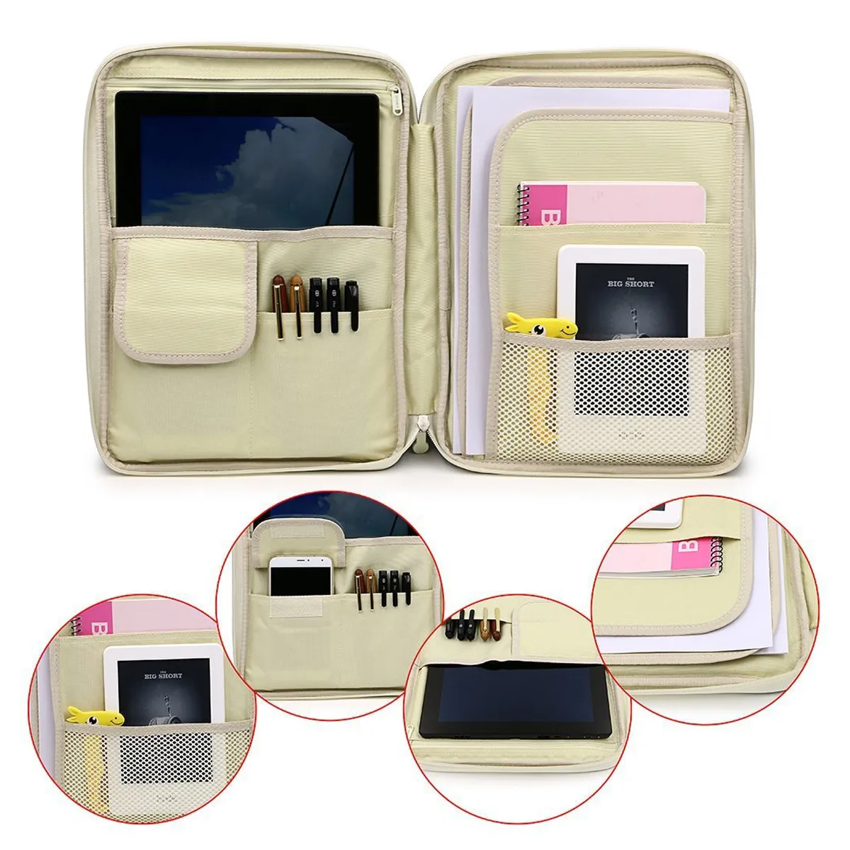 Business Portfolio Organizer File Holder Storage Briefcase 3