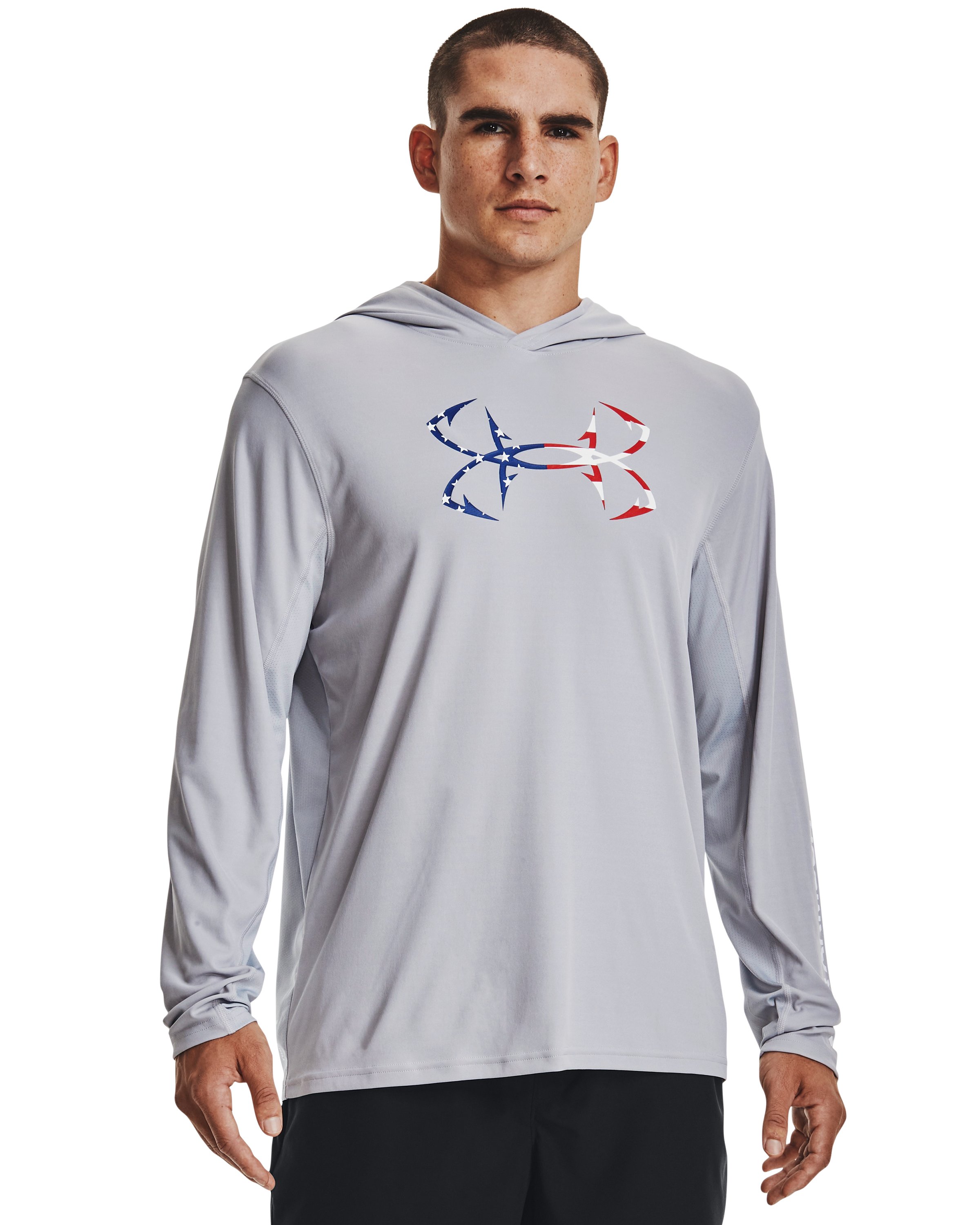 Men's UA Iso-Chill Freedom Hook Hoodie, custom hoodie or sweatshirt with logo imprint 4
