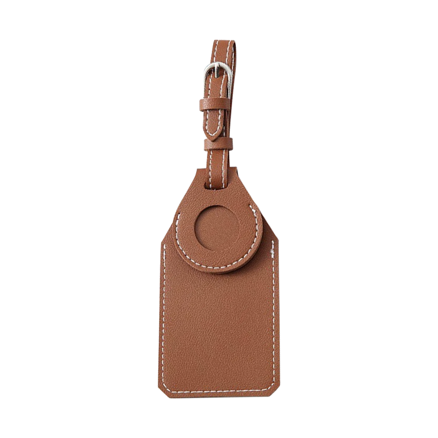 PU Luggage Tag with AirTag Slot 19