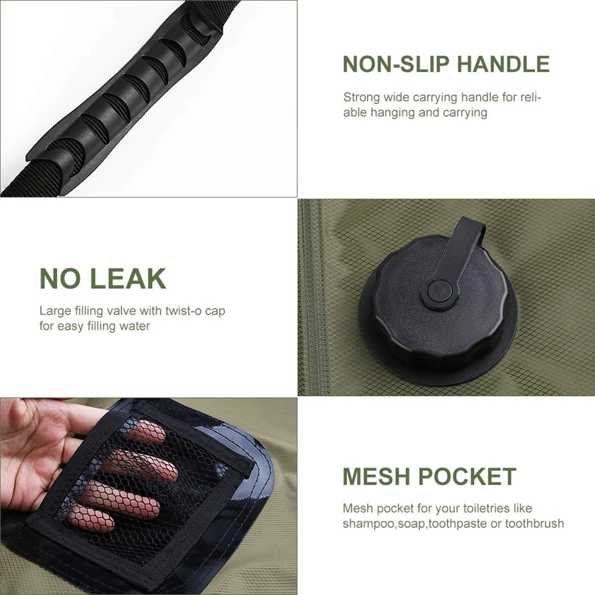 20L Solar Heating Camping Shower Bag 4