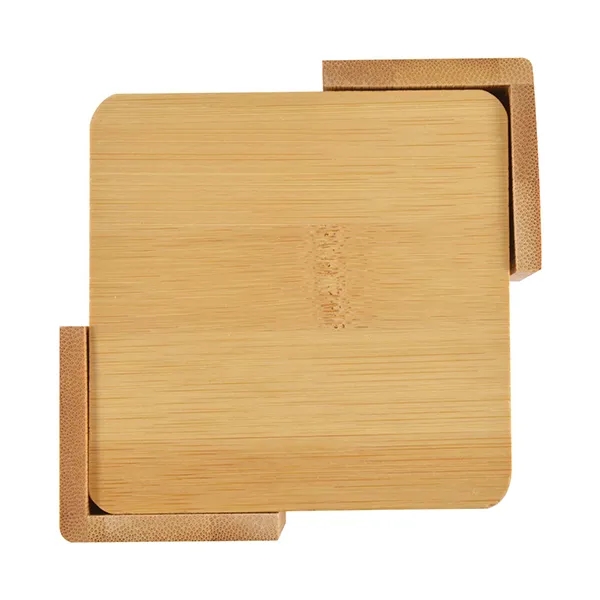 6-Piece Bamboo Coaster Set 2
