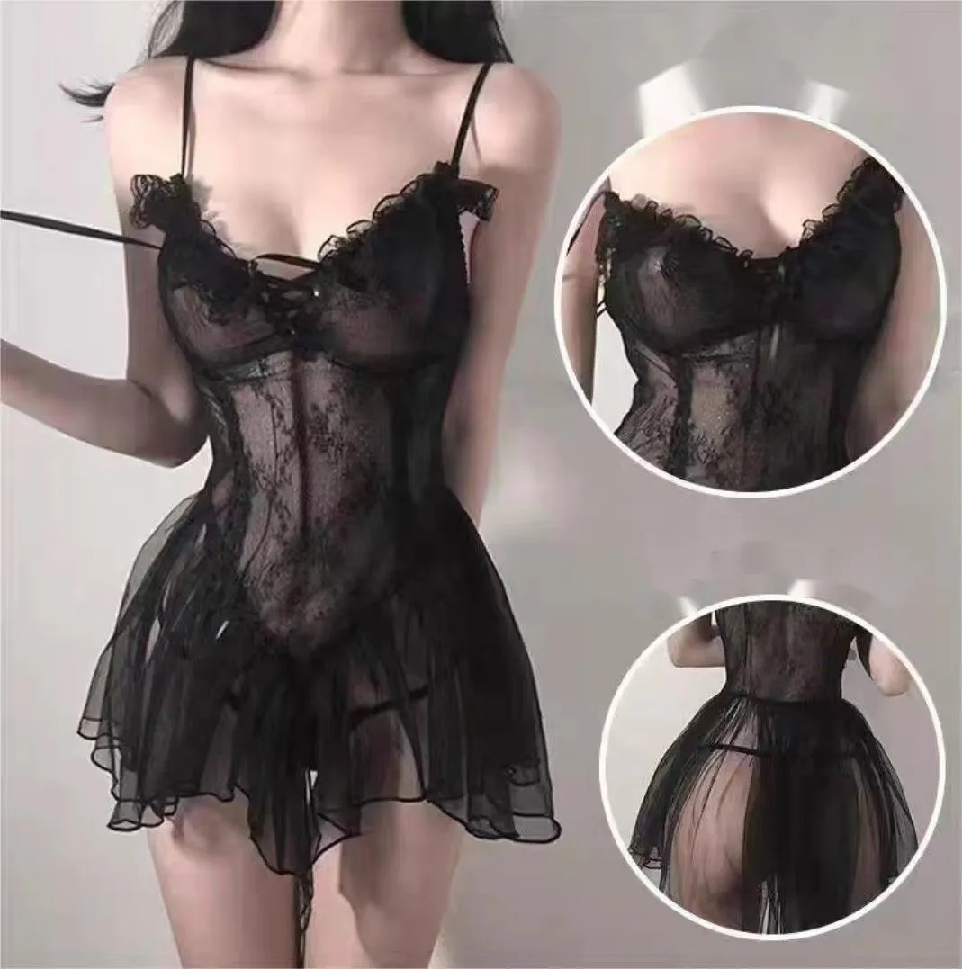 MOQ 100 Lace Mesh Suspender straps Sexy Lingerie 3
