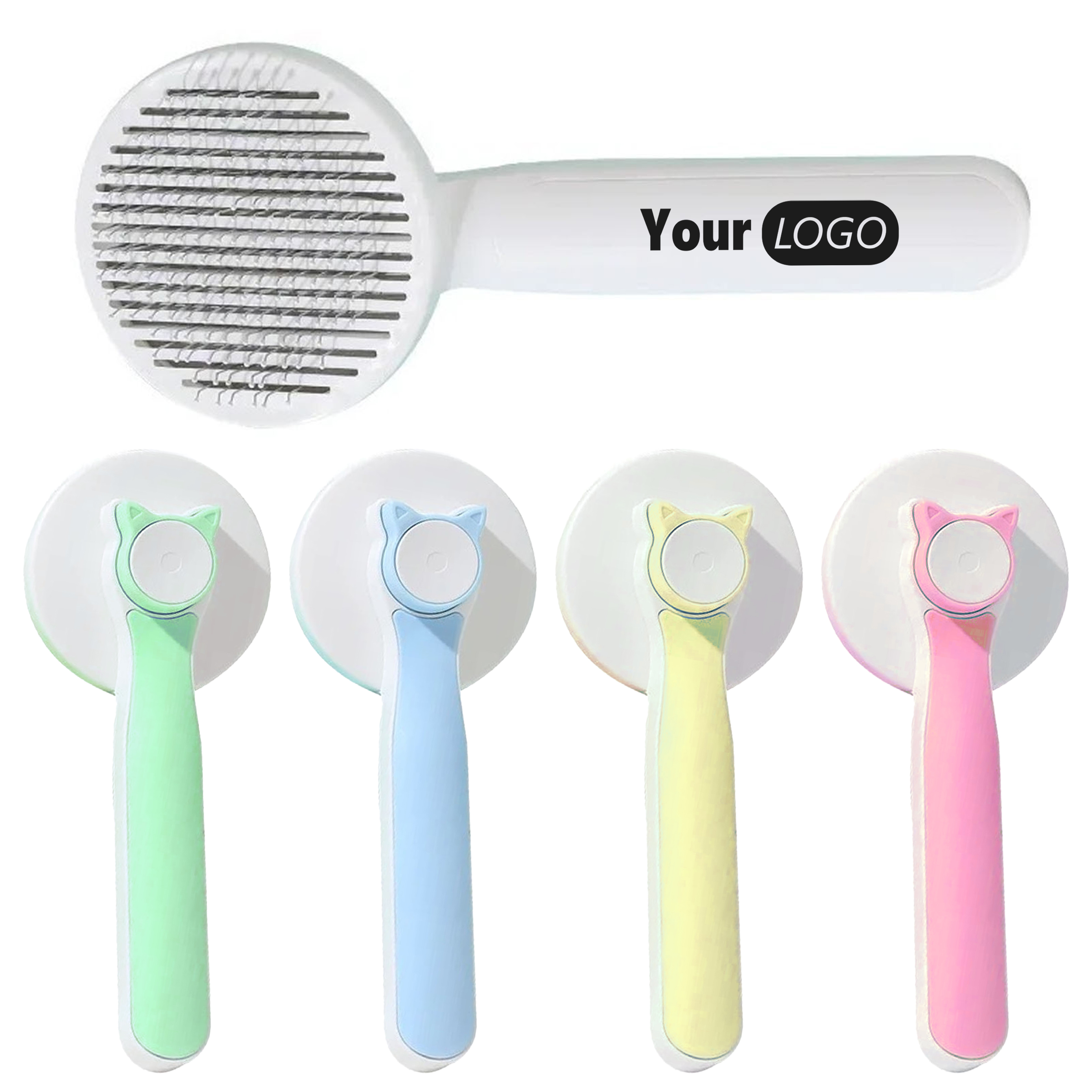 Plastic Adorable And Efficient Pet Grooming Brush 3