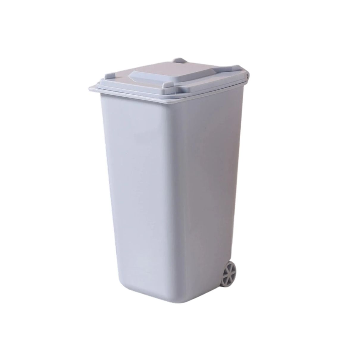Plastic Mini Trash Bin Pen Holder with Lid 7
