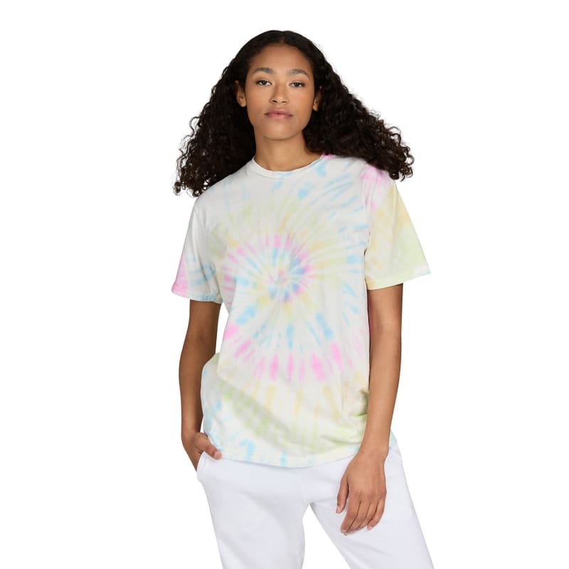 US Blanks Unisex Made In USA Swirl Tie-Dye T-Shirt 1