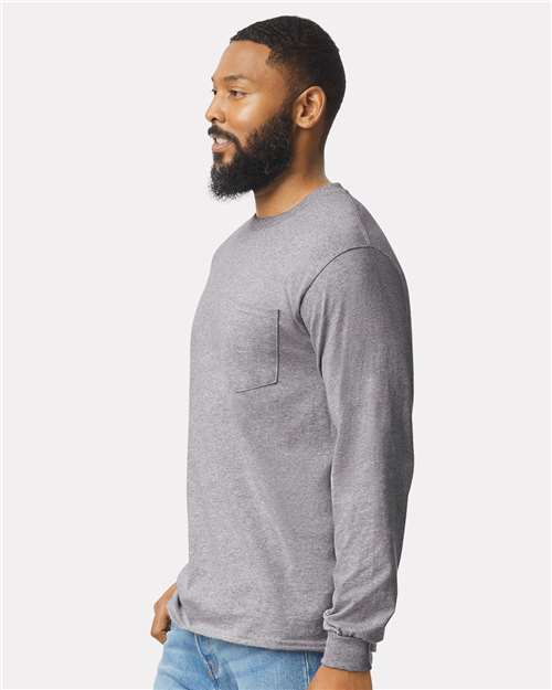 Unisex Ultra Cotton® Long Sleeve Pocket T-Shirt - 2410 33