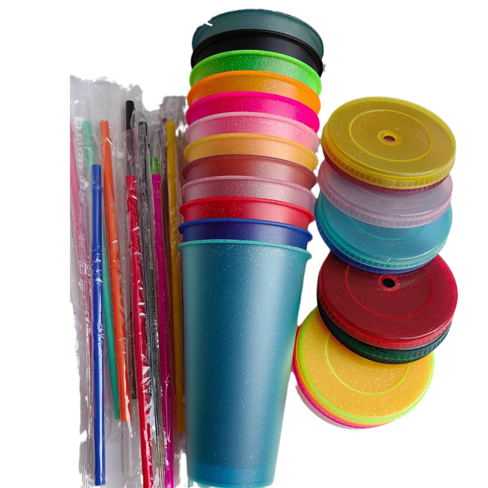 24Oz Plastic Straw Cup 2