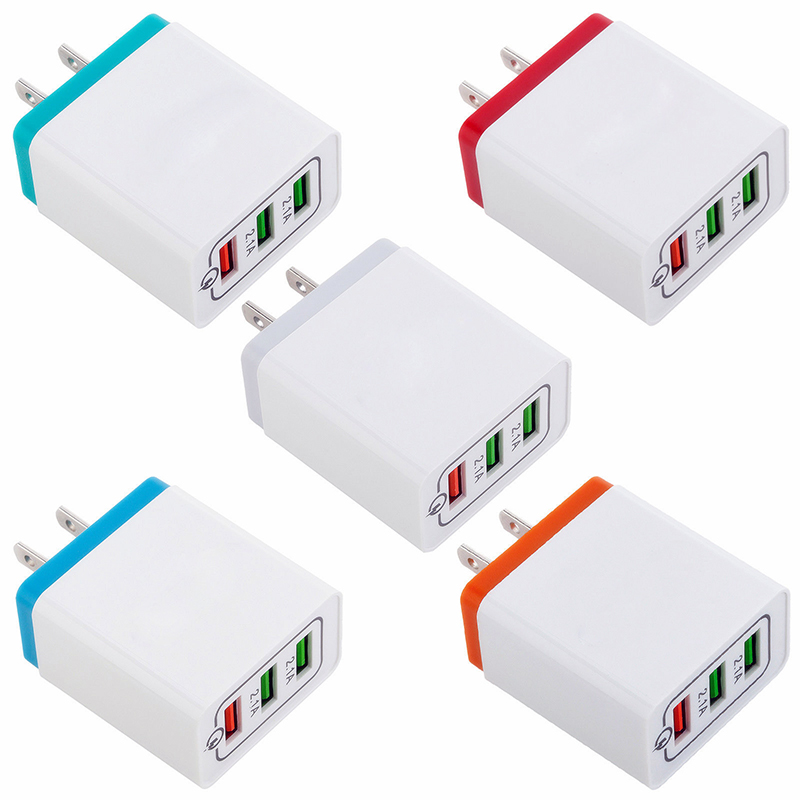 3 USB ports AC Adapter Charger 2