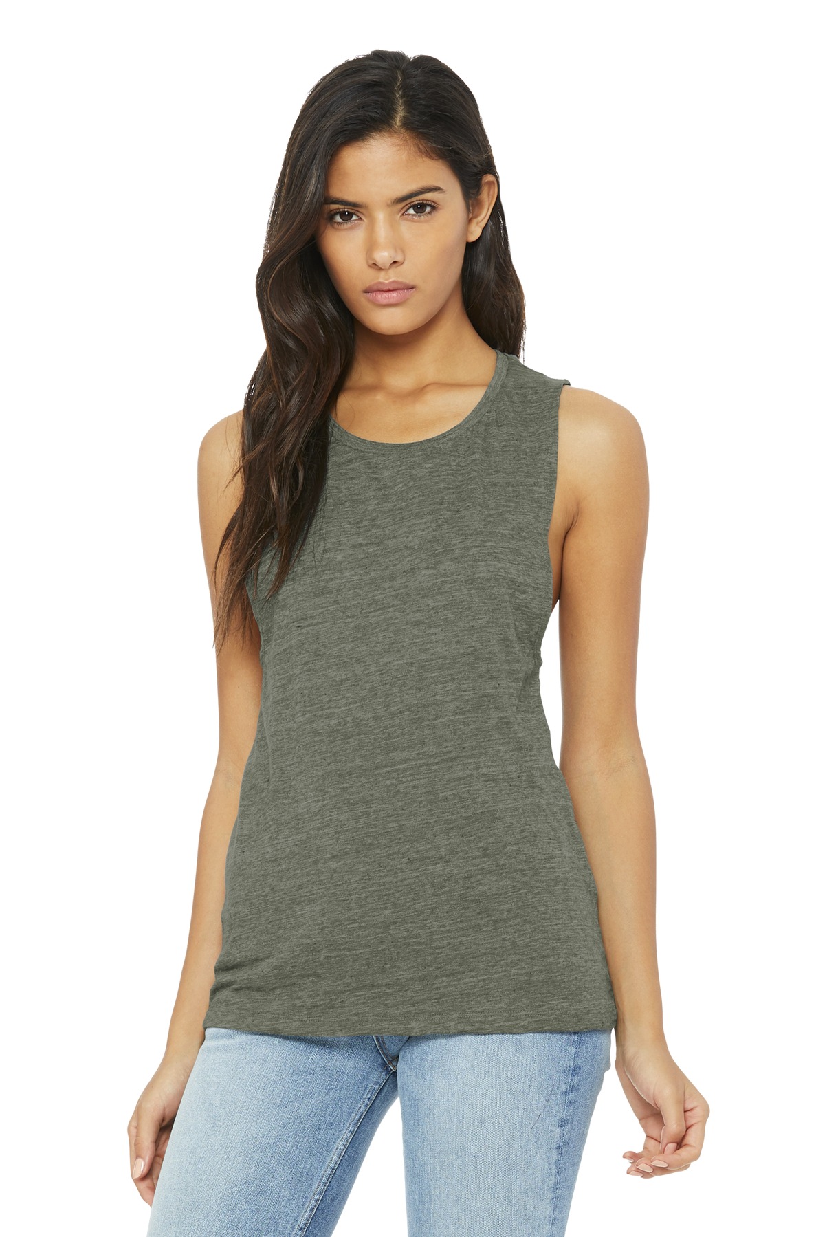 BELLA+CANVAS Women's Flowy Scoop Muscle Tank. BC8803 89