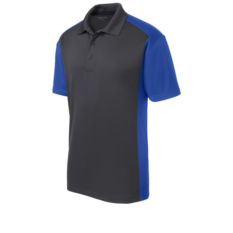 Sport-Tek Colorblock Micropique Sport-Wick Polo. 12