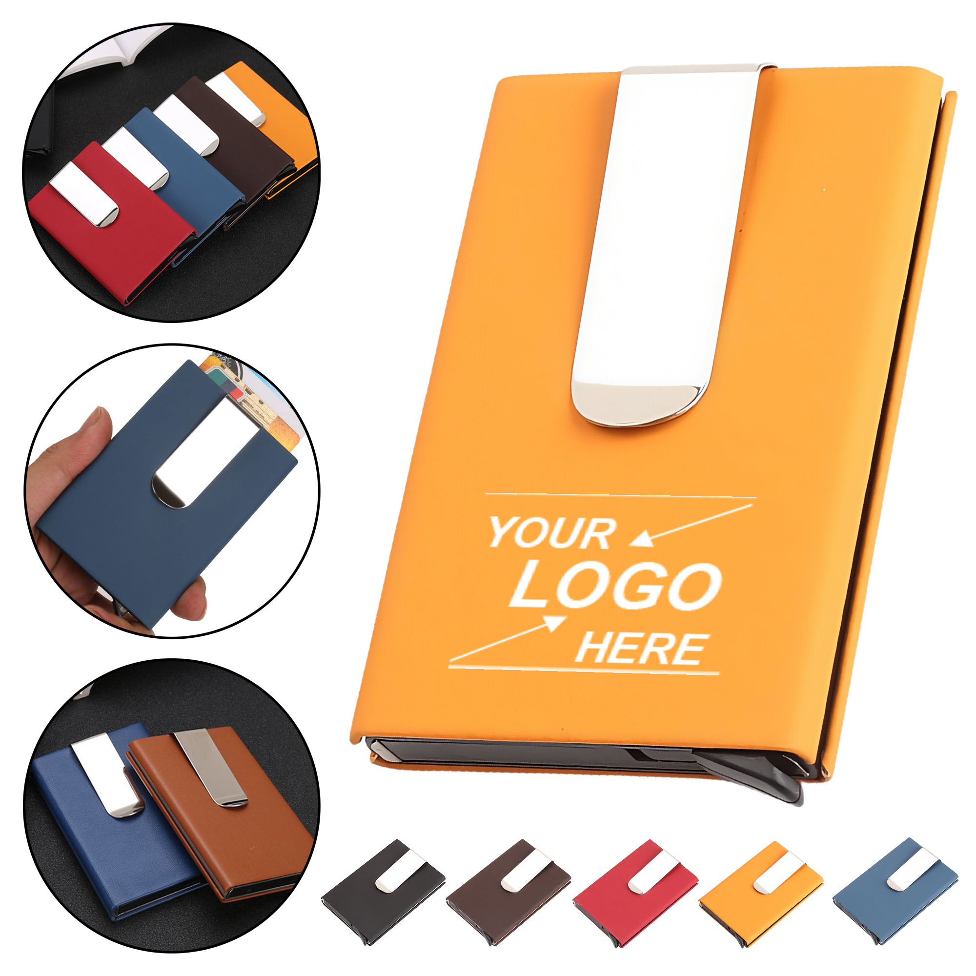 RFID Blocking Leather Card Holder Wallet for Men 6