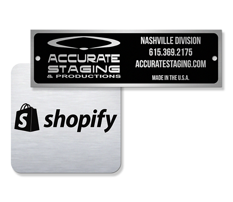 Full color/industrial metal plates 6-9 sq" 3