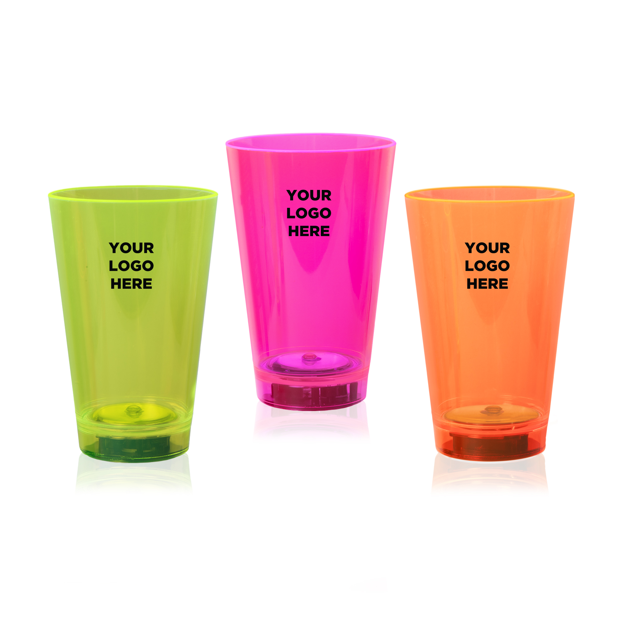 Neon Plastic LED Tumblers - 12 Ounce 4