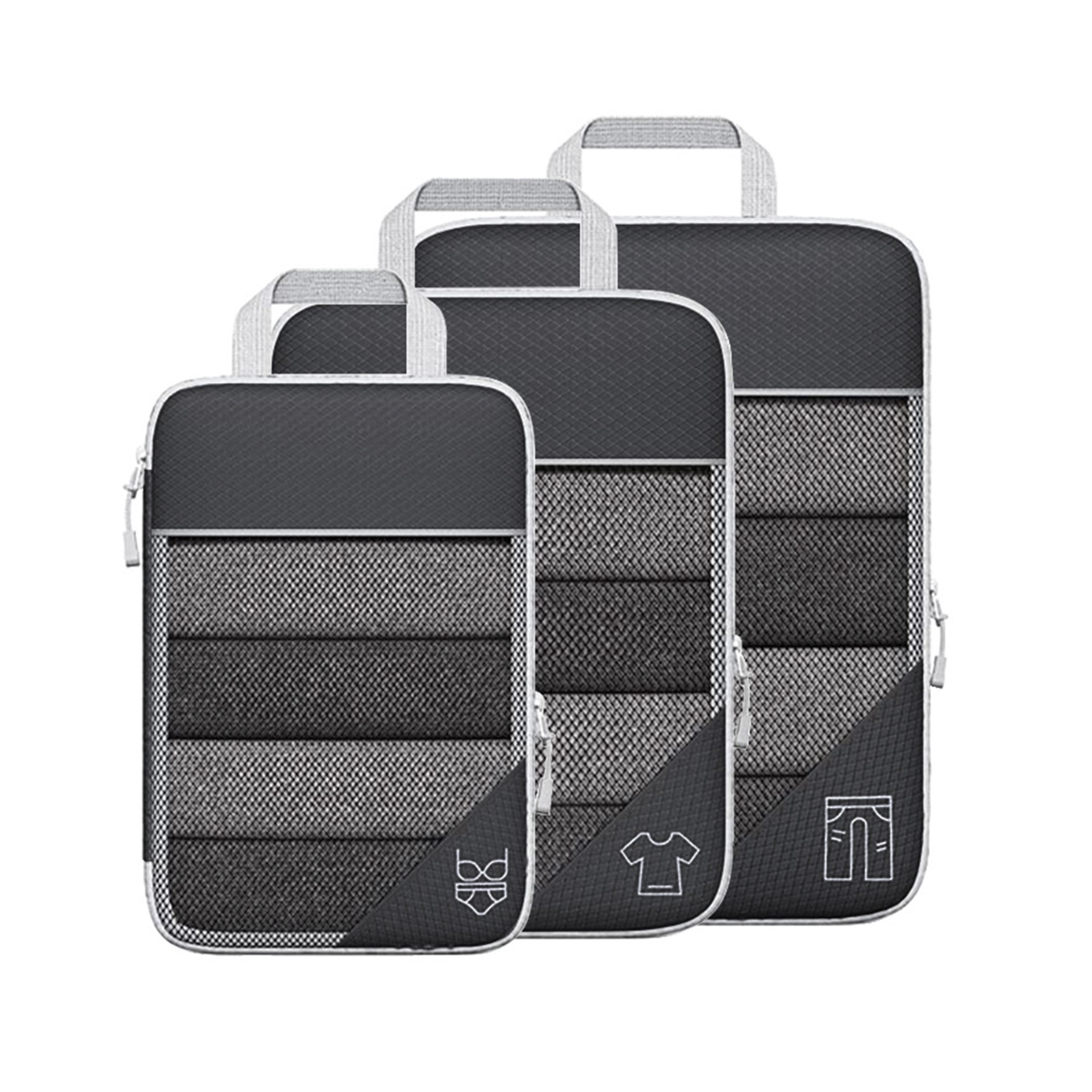 3 Pieces Compression Travel Bags 5