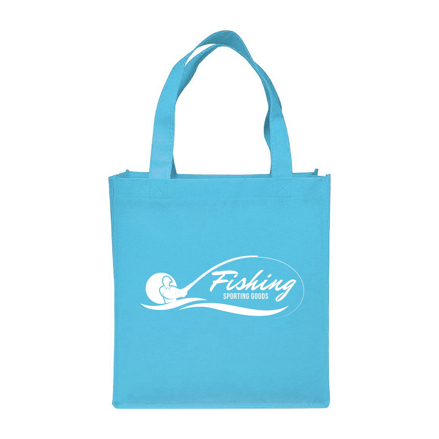 Clipper Non-Woven Grocery Tote Bag (2 Color Imprint) 6