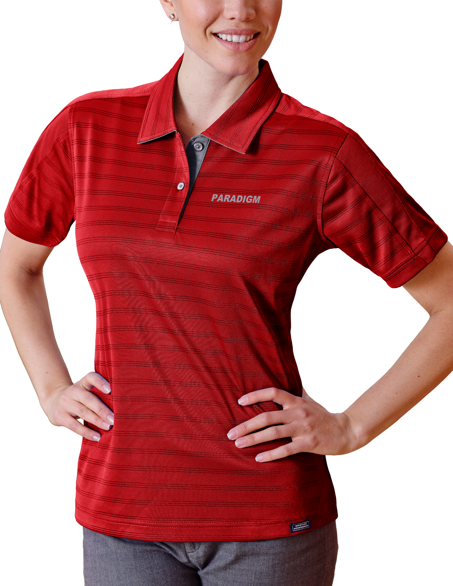 Ladies' Paradigm Engineer Track Knit Polo Shirt 2
