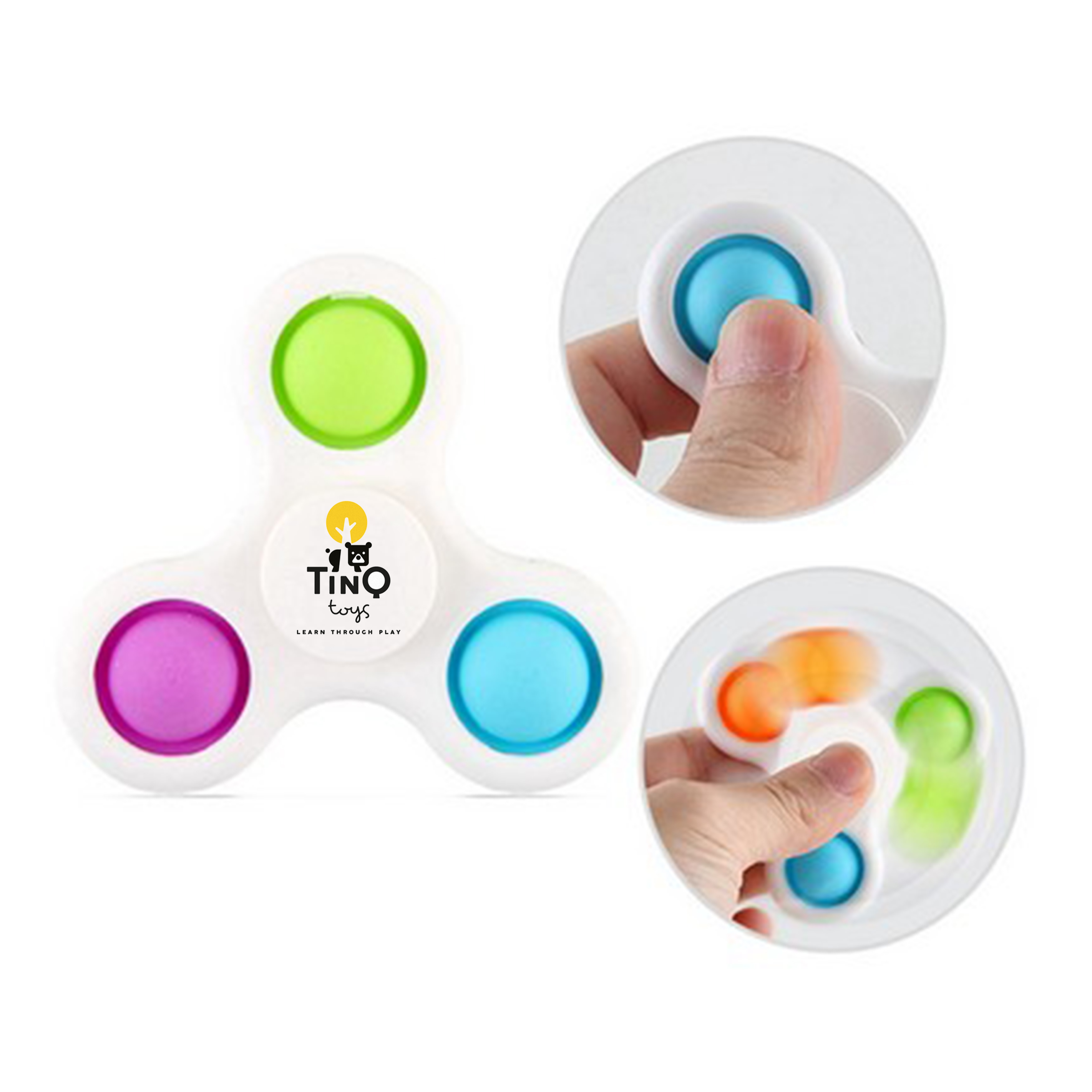 3 Bubbles Pop-it Fidget Spinner 1