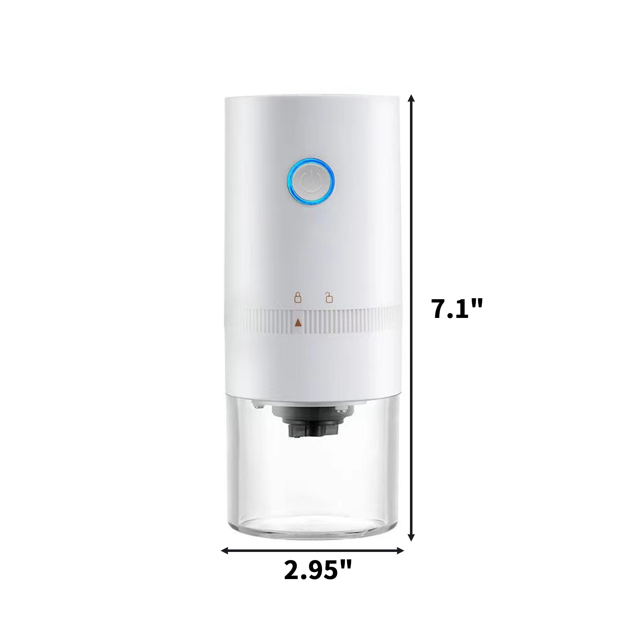 Portable Electric Coffee Grinder 2.95" x 7.1" 3