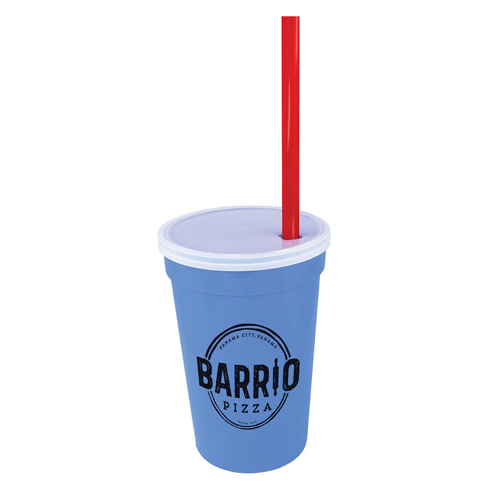 17 oz. Smooth Cup/Straw/Lid Set 10