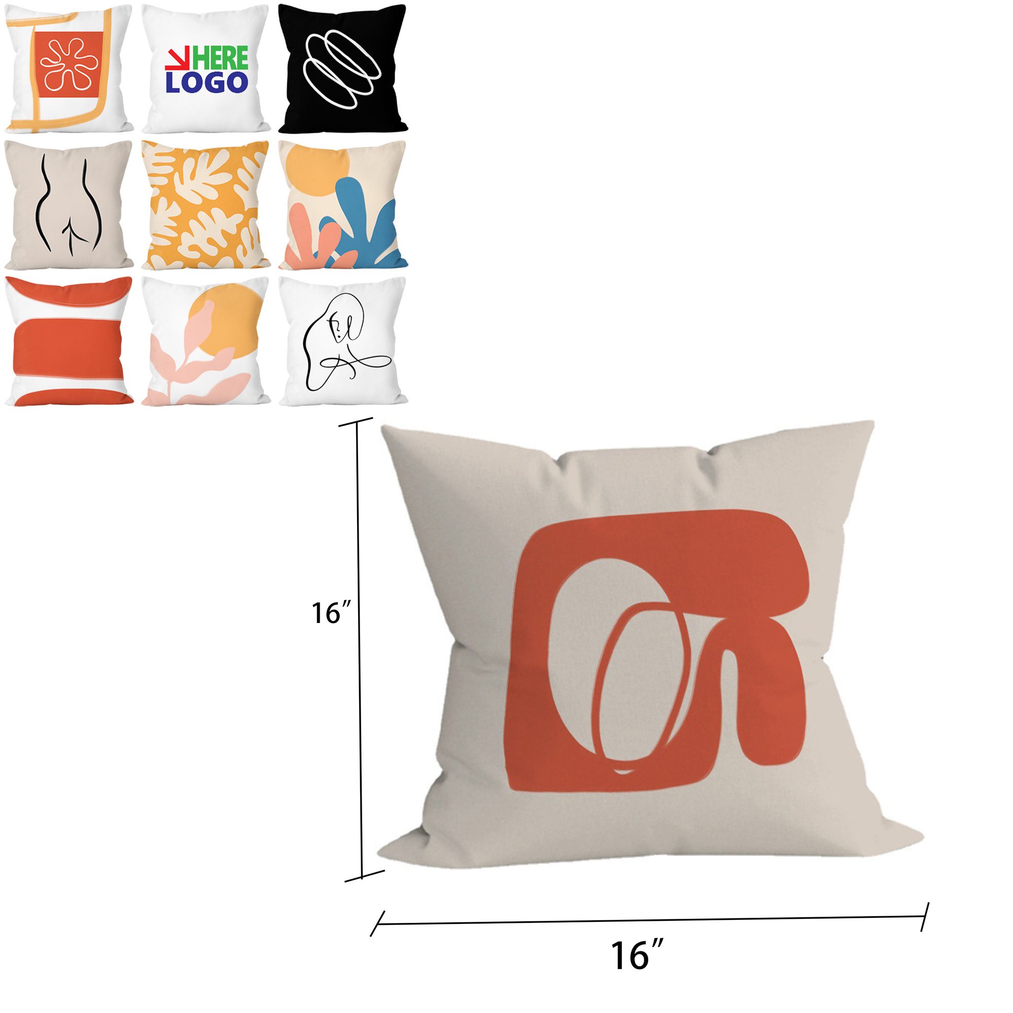 Full Color Custom Double-Sided Pillow With Pillow Core 2