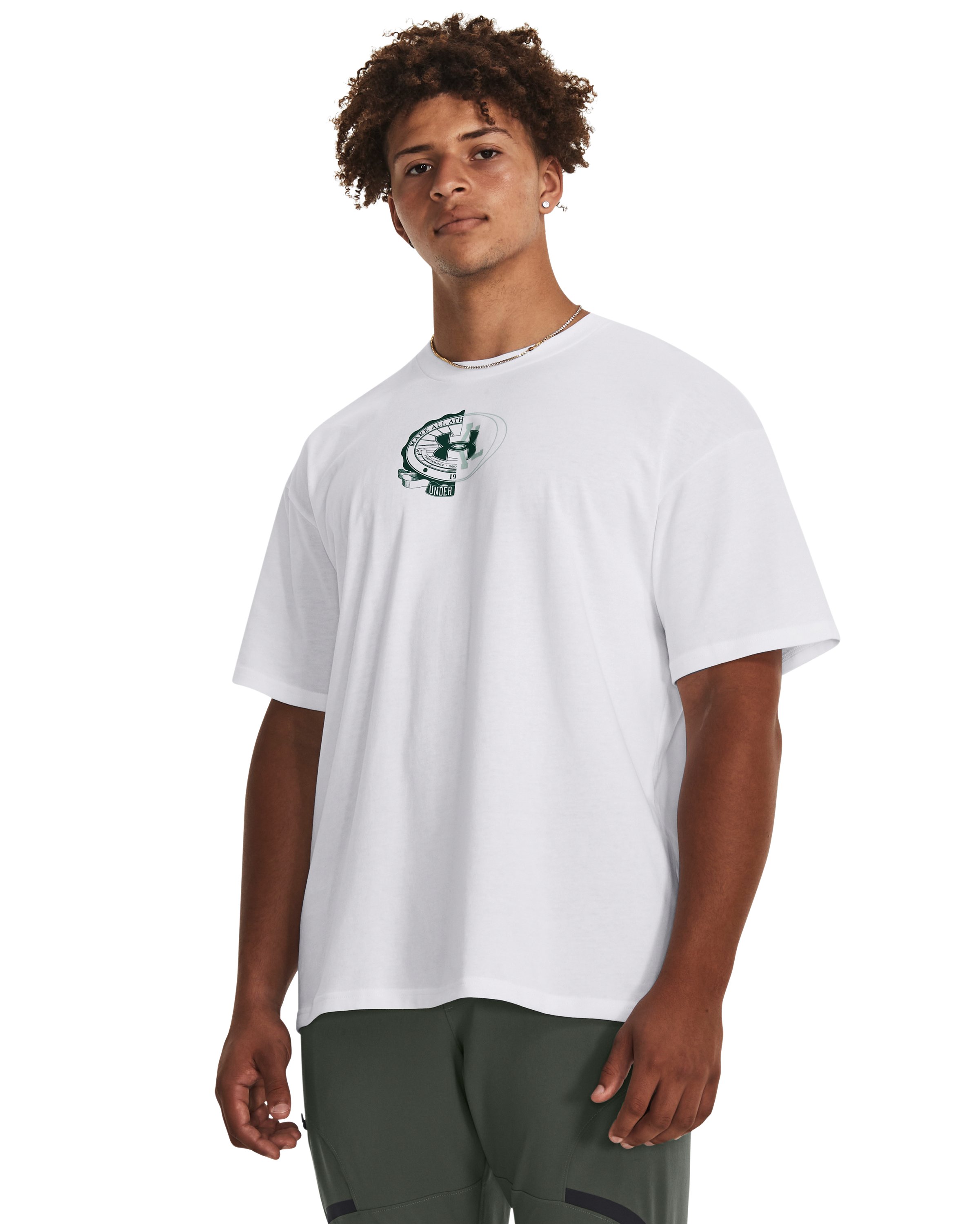 UA Split Logo Oversized Heavyweight Men's Short Sleeve 1