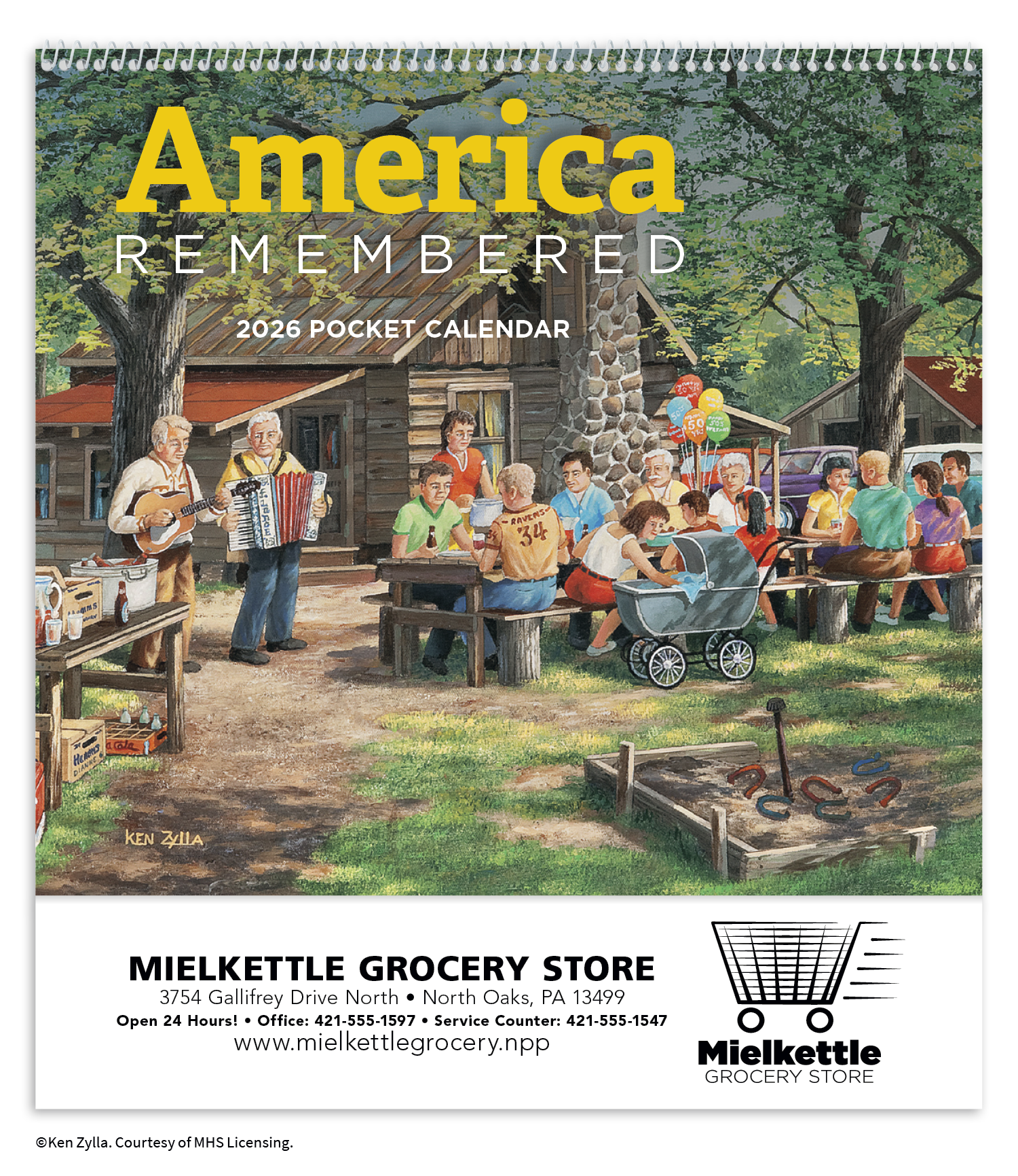 HotLine® Products America Remembered Pocket Calendar 12