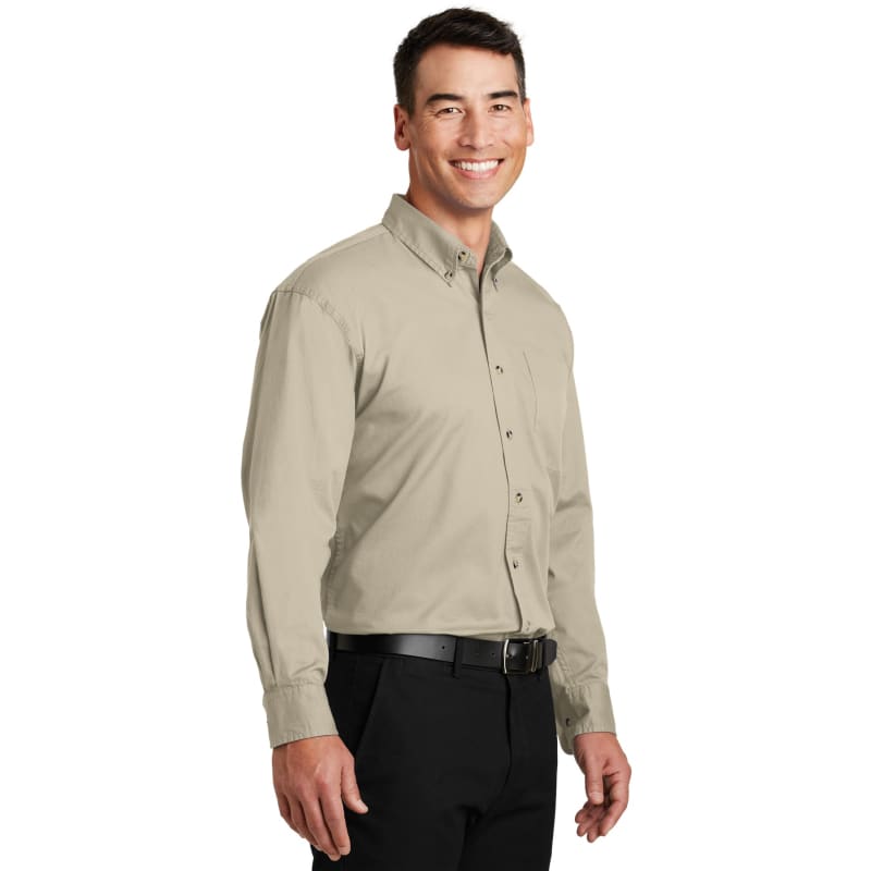 Port Authority Long Sleeve Twill Shirt. 10