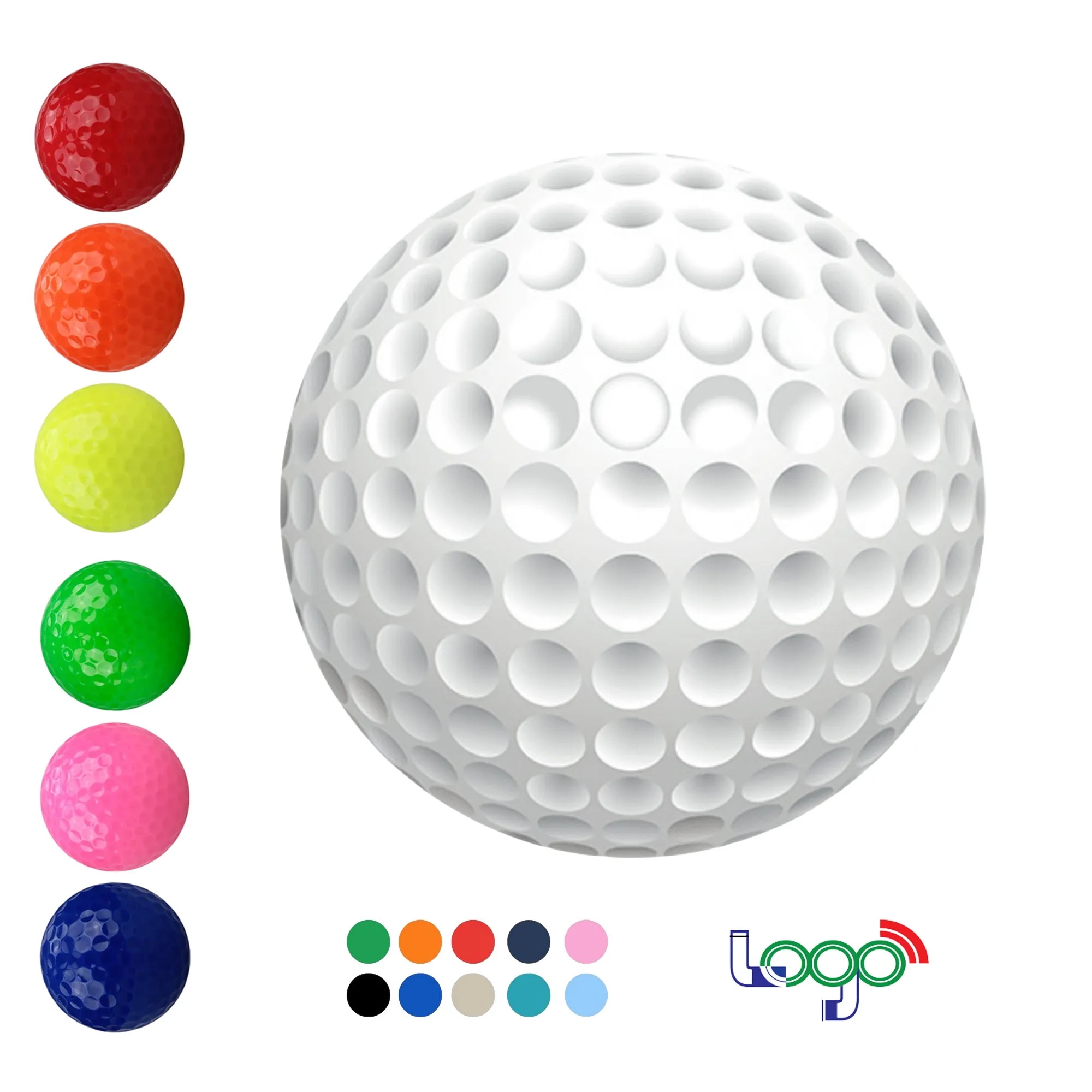 Low MOQ Custom Logo Standard Supersoft Golf Balls 2
