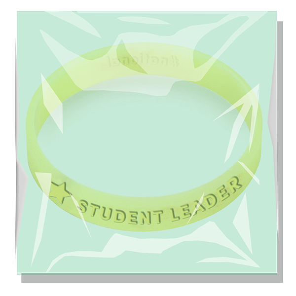 Individually Packaged Embossed Silicone Wristband 3