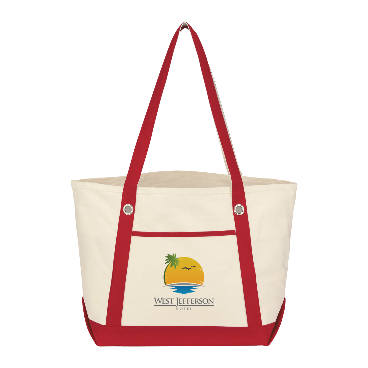 Medium Cotton Canvas Sailing Tote Bag 13