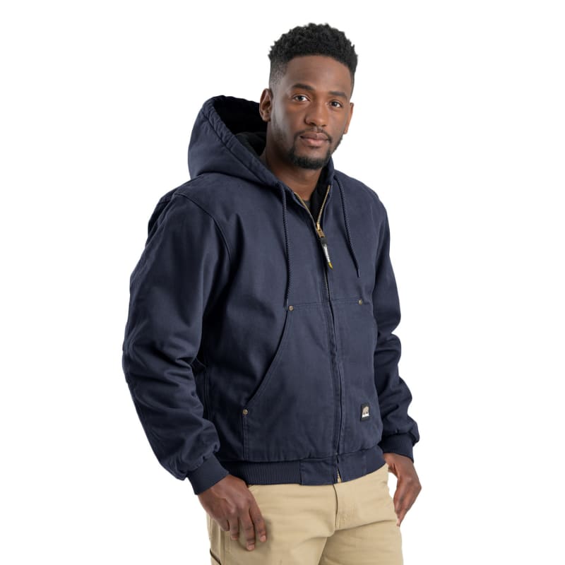 Berne Men's Highland Washed Cotton Duck Hooded Jacket 11