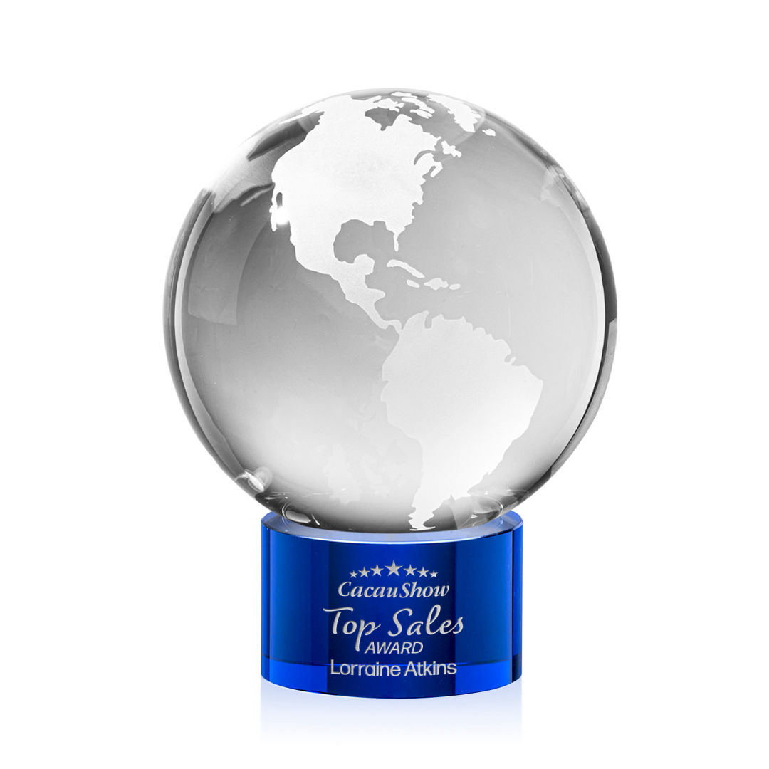 Globe Award on Marvel Base - Blue 11