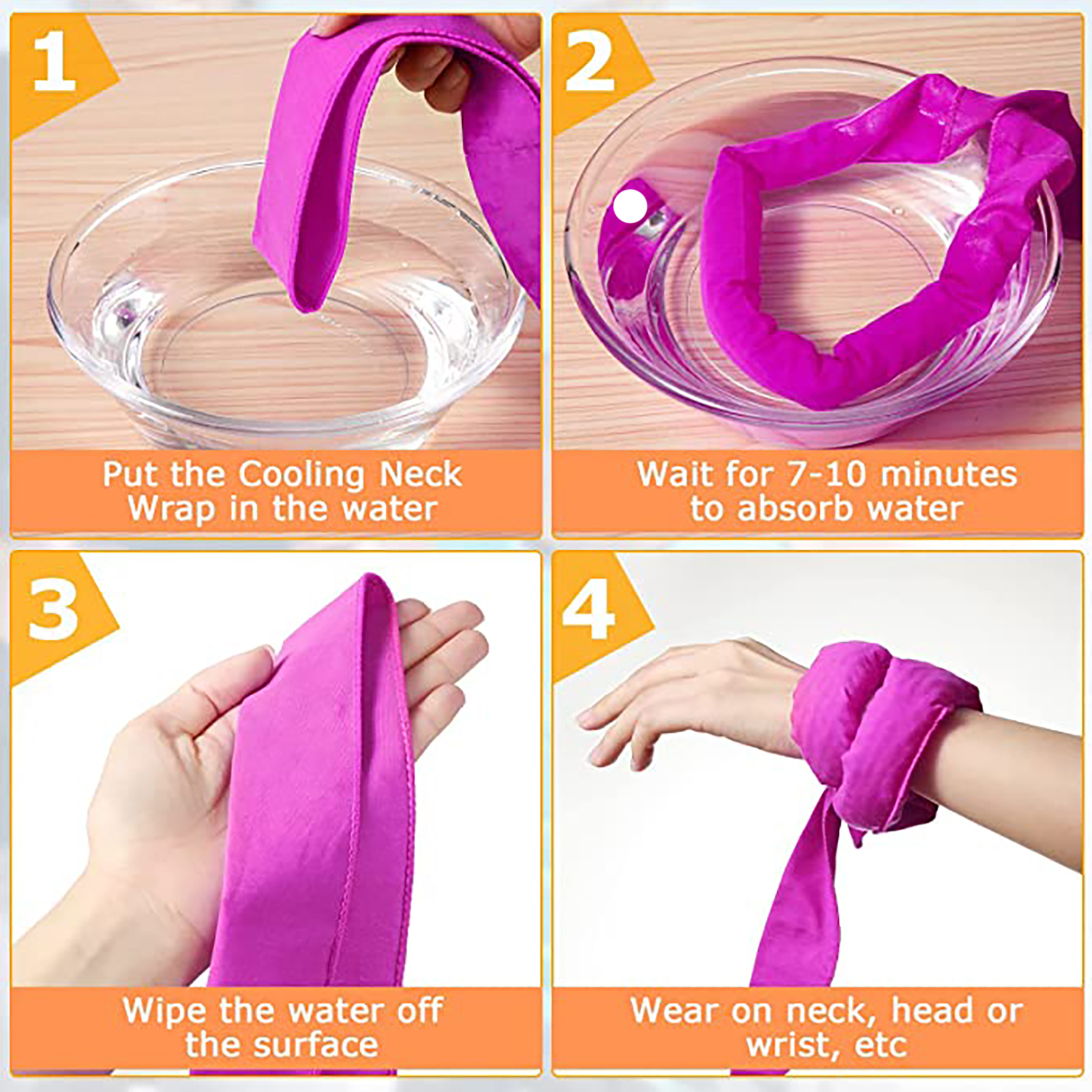 Ice Cooling Neck Wrap Scarf for Women Men Running /Hiking/Camping/Travel/Shopping 22