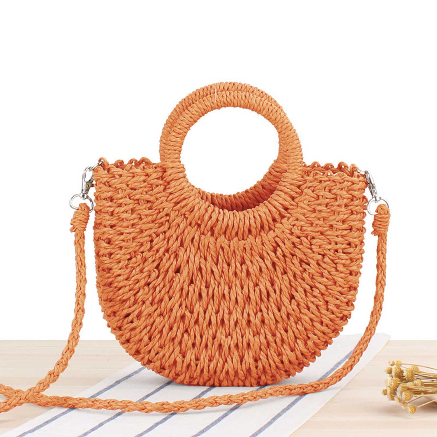Seaside Woven Hobo – Boho Beach Sling Bag 10