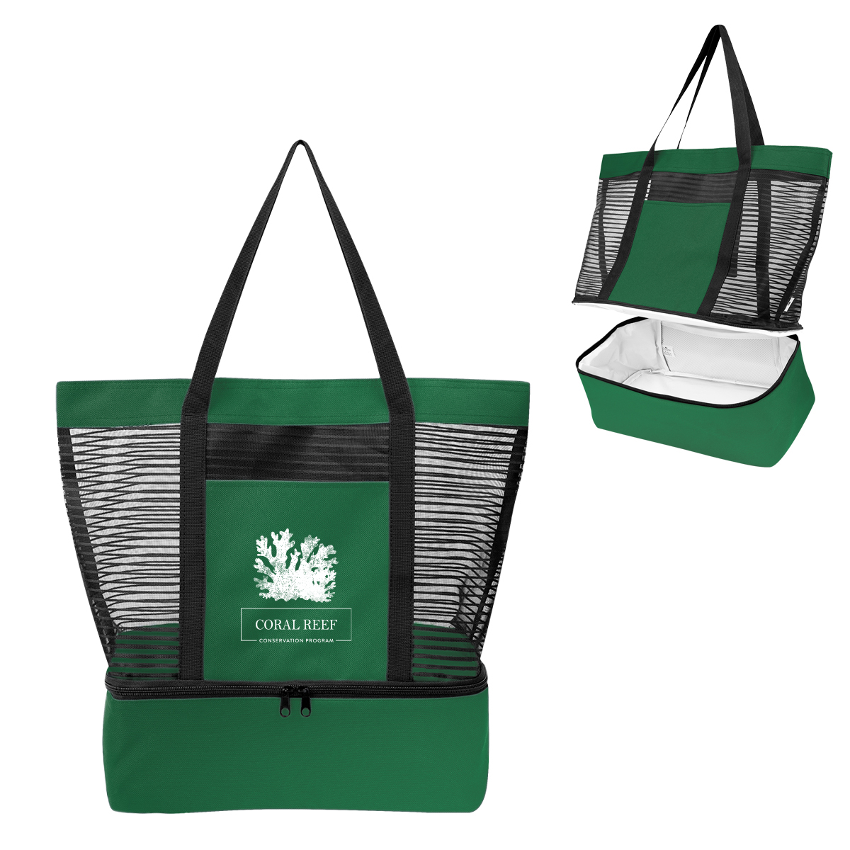 Marley rPET Mesh Tote Bag With Cooler 4