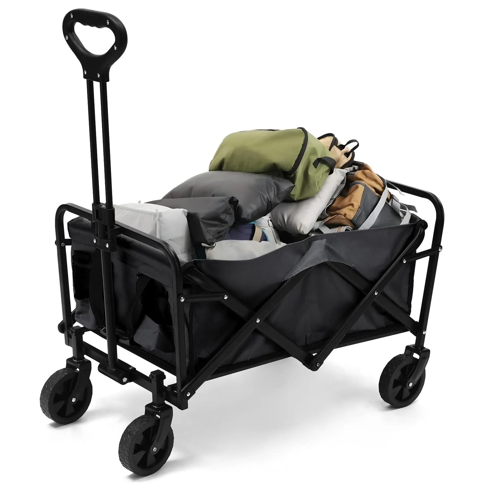 Height Adjustable & Foldable Outdoor Garden Utility Wagon 8