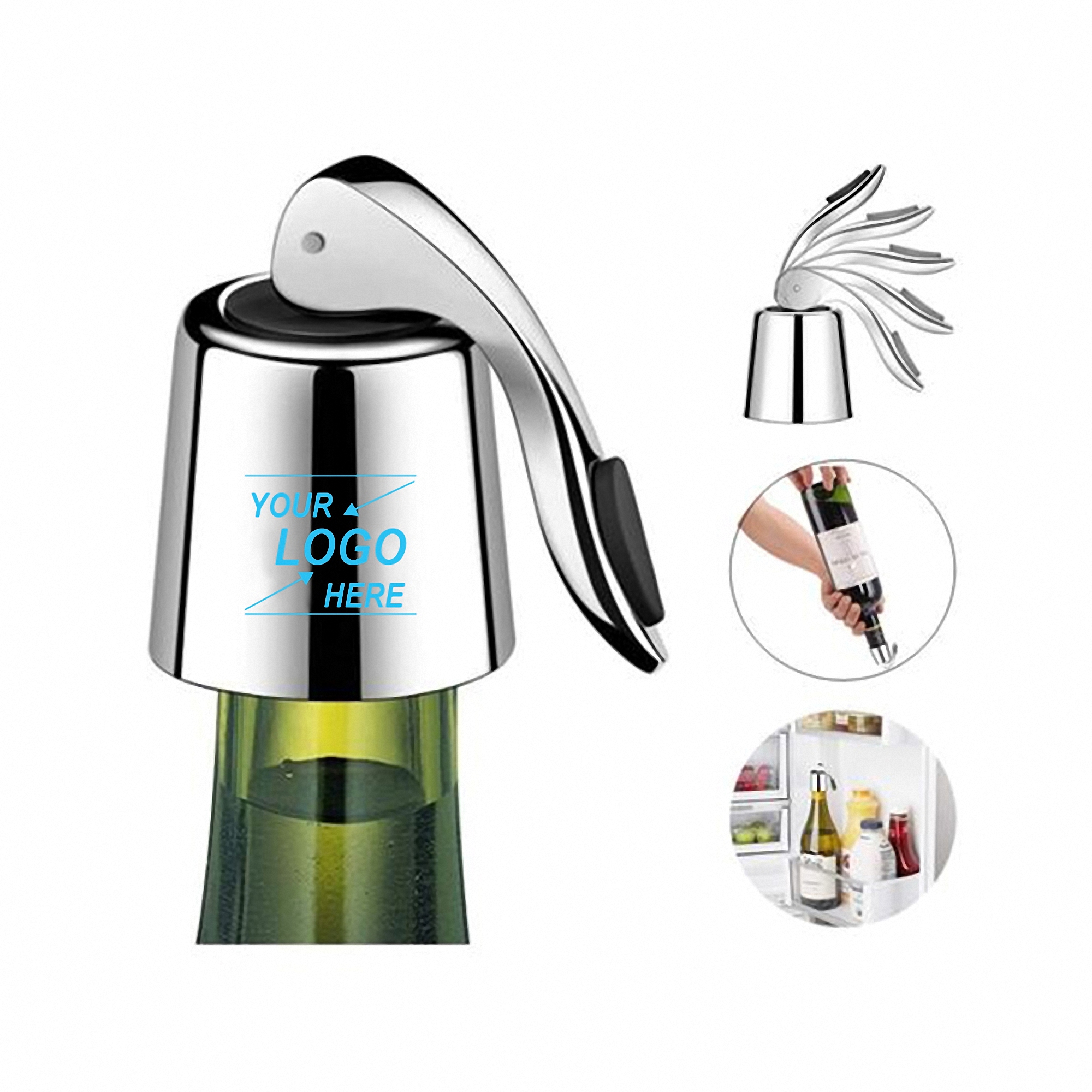 Premium Stainless Steel Wine Bottle Stopper