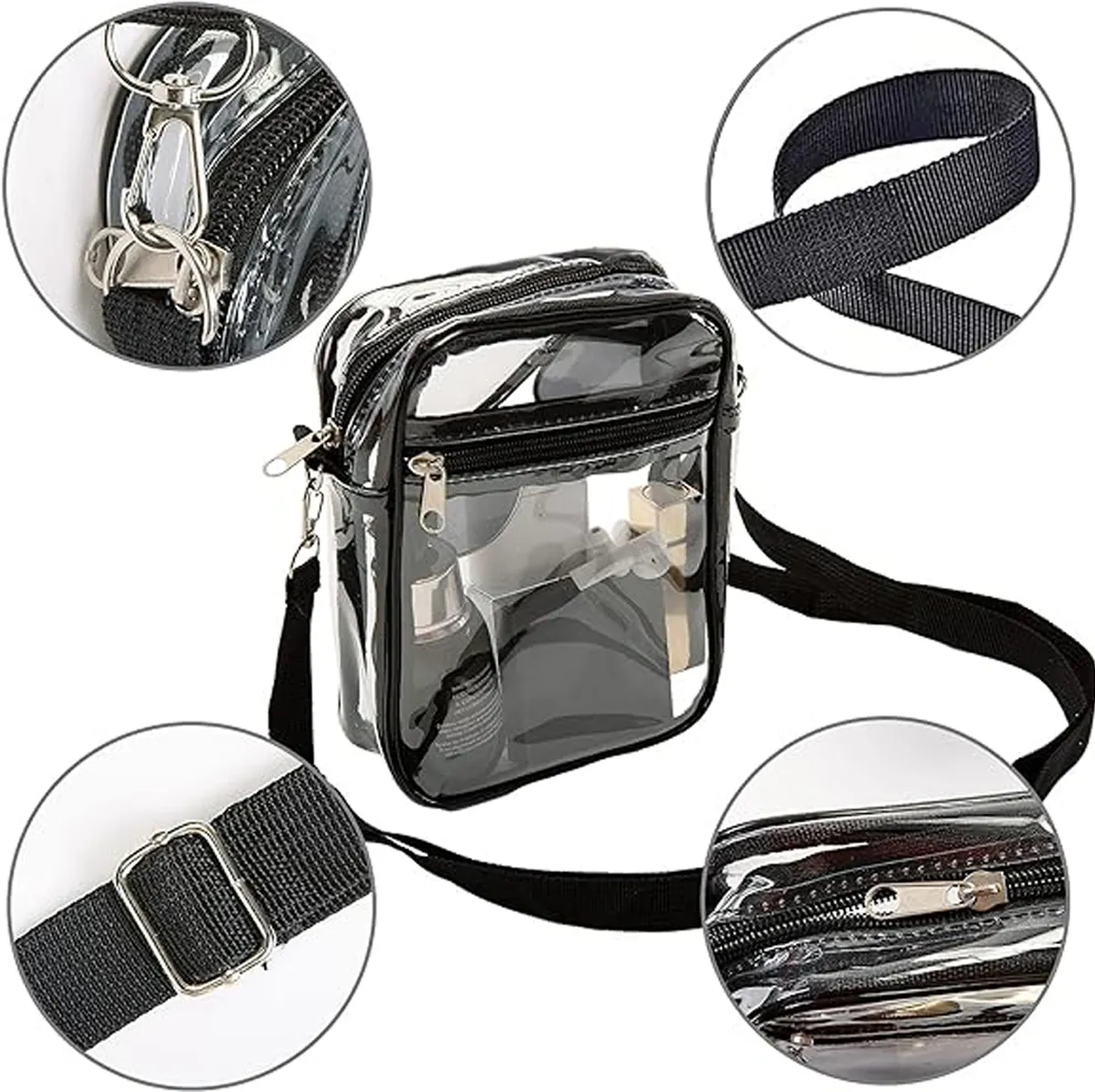 Stadium Concerts Clear Plastic Purses Shoulder Crossbody Bag 4
